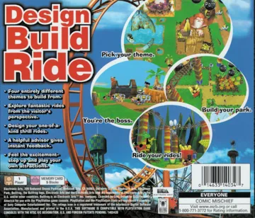 Sim Theme Park (US) box cover back